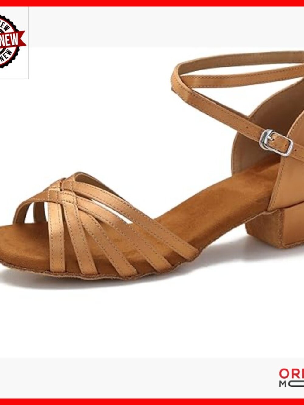 Women's Low Heel Dance Shoes, 1.5 Inch Block Heel, Suede Sole, Latin Salsa